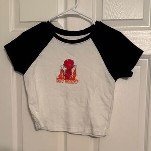 Women’s Black and White Graphic Tee